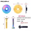 Bike Headsets RISK Bicycle Stem Top Cap Headset Cover Alloy Bolt Road MTB 286mm 1 18" Front Fork Head Tube Superlight Ti Screw 230925