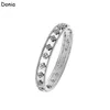 Donia Jewelry bracelet de luxe mode européenne et américaine classique fleur à quatre feuilles cuivre micro-incrusté zircon bracelet ensemble de bagues la264d