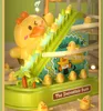 Kid Diy Small Duck Penguin Electronic Climbing Stairsトラックおもちゃライトミュージカルスライドトラックコースターおもちゃ教育楽しいおもちゃギフト