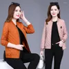 Women's Jackets 2023 Autumn Thin Coat V-neck Quilted Jacket Middle Aged Women Cross Over Warm Female Womens Tops