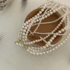 Collier de perles de mode coréenne pour femmes, plaqué or 18 carats, ne se décolore pas, chaîne de collier Vintage, bijoux de mariage, accessoire, cadeau pour petite amie