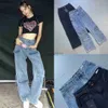 Macacões femininos macacão 2023 outono nova moda feminina calças de carga estilo europeu e americano retro y2k bolso solto macacão jeans l230926