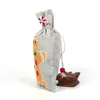 Рождественские украшения Льняная сумка для подарков Санта-Клаус Снежинка Снеговик Рождественская сумка для хранения мешковины День рождения Конфеты Drop Del Otccj