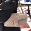 Lyxdesigners väska kvinnor axelväska marmont handväska äkta läder vanlig hjärtan casual tote messenger mode metalliska handväskor klassisk crossbody koppling väska