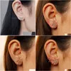 Stud Small Pearl Earrings Korean Temperament Sweet Bow Ear Studs Creative Female Personlighet flätade mode droppleverans smycken DH5TW