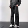 Men's Jeans Cargo Pants Men Streetwear Hip Hop Elastic Waist Harem Ankle Length Trousers Black Harajuku Casual Pocket Women 230925