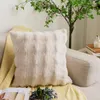 Pillow Thick Plush Cover 18x18 Throw Covers Cream Soft Decorative Pillows For Couch Sofa Bedroom Shell
