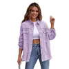 Women's Jackets Medium Length Rough Edge Torn Denim Jacket for Women's Spring Autumn Shirt Style Jeancoat Casual Top Outerwear Lady Coat 230925