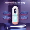 Masturbadores Automático Masculino Masturbador Copa Fuerte Vibración Digital Mamada Máquina Real Coño Masturbación Juguetes Sexuales para Hombres x0926