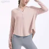 Luluyoga Felpe con mezza zip lululemen Felpe con cappuccio da donna in pile Pullover con zip a un quarto da donna Maglioni Abiti autunnali Abiti invernali RCIT all'ingrosso