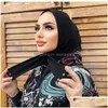 Hijabs Cottvott Muslim Fashion Islam Hijab Cap Scarf Instant With Jersey Women Veil Headscarf Femme Musmane Drop Delivery Accessories Dh0Br