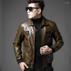 Veste de pilote de moto en fourrure pour hommes, de haute qualité, en cuir, en velours épais, uniforme de Baseball, tendance, beau, hiver