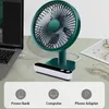 Ventilateur de bureau oscillant Rechargeable USB 4 réglages de vitesse 5000mAh Mini ventilateur de refroidissement de Table tête réglable ventilateur personnel de bureau à domicile