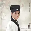 Berretti Hanfu Cappello Uomo Cinese Tradizionale Antico Studioso Insegnante Copricapo Nero Maschile Vintage Asciugamano Confuciano Cosplay Per Gli UominiBeret3115