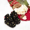 Boots Born Girl Snow Christmas Star Print Winter Ankle Warm Baby Walking Shoes For Toddler Infant