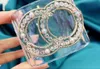 Fashion Classic Designer Armband Bangles For Women Men Acrylic Clear Armband Bangle Wedding Lover smycken med väska