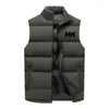 Gilet da uomo in vendita giacca gilet senza maniche con cerniera per il calore in autunno e inverno colletto in piedi grande piumino