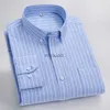 Men's Dress Shirts S~6XL Large Size 100% Cotton Oxford Men's Long Sleeve Shirt Four Seasons Machine Washable Fashionable Casual Business Men's Wear YQ230926