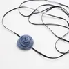 Колье, 7 цветов, ожерелье с воротником из розы, универсальная цепочка на ключицу, темпераментная сетчатая пряжа, кожаный веревочный ремешок на шею Y08E
