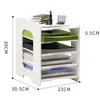 Other Desk Accessories 5 Layers Multifunction Document Trays File Papepr Letter Holder Stationery Storage Waterproof Organizer Office 230926