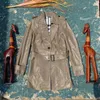 女性用革の本物のジャケットシープスキンコートウエストバンドファッションスリムなエレガントな女性トレンチ自然服が落ちる