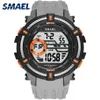 Spor Saatleri Askeri Smael Serin Saat Erkekler Büyük Dial S Shock Relojes Hombre Rahat LED1616 Dijital Bilek Swatches Su Geçirmez2870