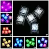 Färgglada glöd isbitar led induktion Ice Cube Light Wedding Bar Party Decoration Supplies Bedroom Glow Lights Ormament Th1122