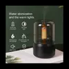 Humidifiers 120ML Candlelight Aromas Diffuser USB Home Air Humidifier Cool Mist Maker Fogger Essential Oils LED Night Light A YQ230927