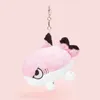 Pluszowe breloczki Śliczne kreskówki pluszowe brelkain Baby Róż Sharkitty Bieć kluczy Kawaii Plush Key Ring Bags Student Bagaż wislarz Bagaż 230926