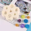 Формы для выпечки Aomily DIY Multi Rose Flowers Торт Шоколадная форма Силиконовые конфеты Желейный пудинг Сахарная помадка Инструмент для украшения формы для выпечки