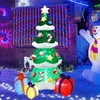 Party Decoration Christmas Blinkables Outdoor Decorations 7 ft Uppblåsbar julgran Inbyggda LED-lampor Uppblåsbara juldekorationer T230926