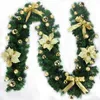 Decorative Flowers Light Up Wreath Christmas Garland Decorations For Home Wall Fireplace Entrance Deocor Xmas Tree Ornaments Holiday