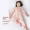 Sacos de dormir Happytobias Verão Bebê Sacos de Dormir Manga Longa Destacável Split Leg Sono Meninos Meninas Sack Sleepers Crianças Pijama S16 230926