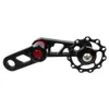 Cykelgrupper Litepro Chainring Tensioner Bakre Derailleur Zipper Folding Chain Guide Play Parts For Oval Tooth Plate Accessory 230925