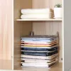 5pcs 옷 접이식 보드 의류 조직 시스템 셔츠 폴더 여행 옷장 서랍 접이식 스택 주최자 용품