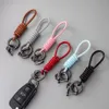 Sleutelhangers Handgemaakte Vintage Designer Sleutelhanger Lederen Sleutelhangers Voor Heren Auto Auto Keyfob Ambachten Sieraden Accessoires245D