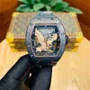 Bbr Factory RichasMille Luxus Top Qualität Armbanduhr Mechanische Uhr Multifunktions Superclone Uhren Armbanduhr Designer Rm5705 Schwarz Skeleton Eagle Car