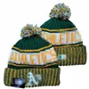 Oakland Beanie Athletics Beanies North American Baseball Team Side Patch Winter Wool Sport Knit Hat Skull Caps A0