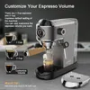 Macchina per caffè semiautomatica da 20 bar di BioloMix, con lancia montalatte a vapore, per espresso, cappuccino, latte e moka