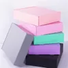 Paper Gris 10pcs Ornements Écharpe Boîte à cravate Pink Cartage cadeau Carton Boîte d'emballage en papier noir 15 15 5cm Jllbs Yummy Shop306T