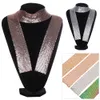 Scarves Ladies Punk Aluminium Alloy Sequins Pendant Long Choker Women Thin Neck Collar Tie Chain Necklaces Fashion Jewelry 230925