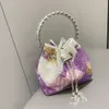 Bolsa feminina portátil brilhante colorido diamante noite saco incrustado com diamante feminino artesanal água diamante balde saco 230926