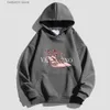 Moletons masculinos Moletons Tendência Design Mulheres Hoodie Luxo Marca Carta Impressão Moletom Com Capuz Algodão Oversized Outono Inverno Roupas Femininas Treino T230926