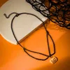 Choker Ins Wind Halloween Horror Demon Pumpkin Pendant Necklace Personalized Creative Chain Double Layer Clavicle Women's Cute