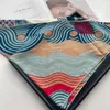 Scarves H Brand Luxury Lady Print 30% Silk 70% Cashmere Big Triangular Shawl in 94*188 cm 230922