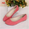 Dress Shoes Fashion Women Shoes Woman Flats High Quality Slip-On Shoes Pointed Toe Rubber Women Flat Shoes Ballet Plus Size 230925