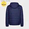 Herren-Daunenparkas. STYLE ULTRA LIGHT SHORT HOODED DOWN JACKET für Herren, verstaubare, langärmlige Pufferjacke mit durchgehendem Reißverschluss L230926