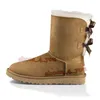 Ugges Designer Chaussures Tazz Pantoufles Hiver Fluffy Bottes de neige Mini Femmes Australie Plate-forme Botte Fourrure Pantoufle Cheville Laine Chaussures En Peau De Mouton En Cuir Véritable Bottines Classiques