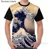 Męskie koszulki The Great Off Kanagawa autor: Katsushika Hokusai (C 1830-1833) Mężczyźni T-shirt Kobiety na całej nadruku koszulki chłopięce koszulki