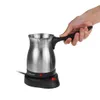 800W Portable Electric Coffee Maker Turkish Greek Coffee Machine Rostfritt stål Separat hemmakontor Espresso Te Moka Pot